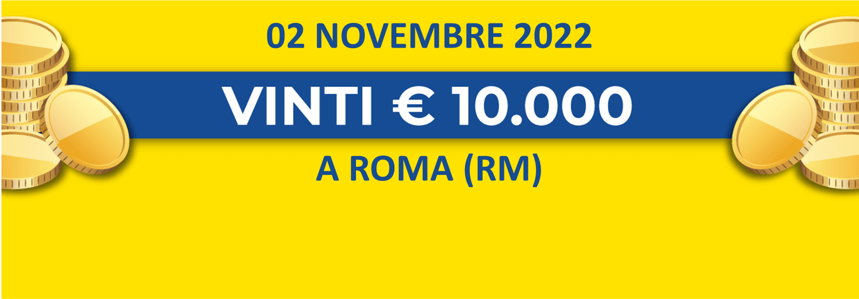 02 novembre: biglietto vincente dei premi giornalieri Lotteria Italia 2022
