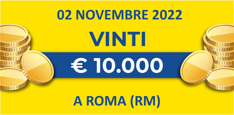 02 novembre: biglietto vincente dei premi giornalieri Lotteria Italia 2022