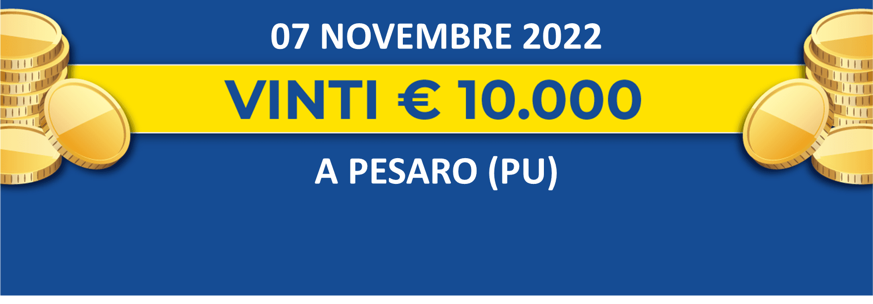 07 novembre: biglietto vincente dei premi giornalieri Lotteria Italia 2022