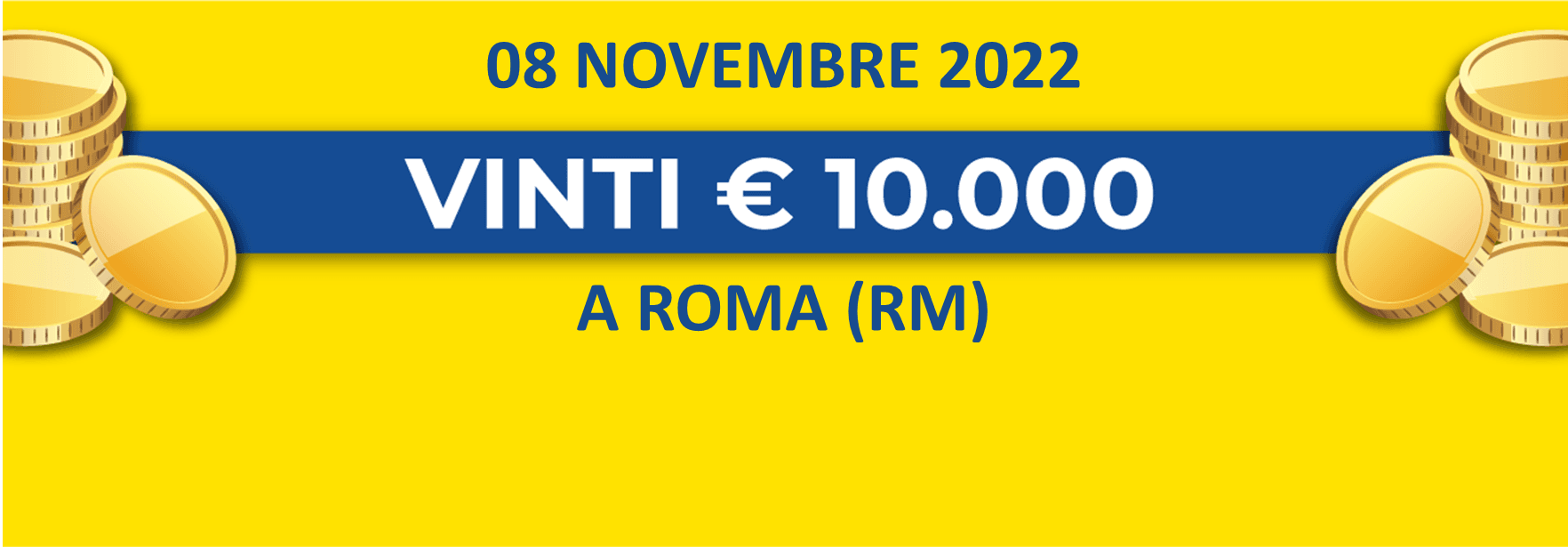 08 novembre: biglietto vincente dei premi giornalieri Lotteria Italia 2022