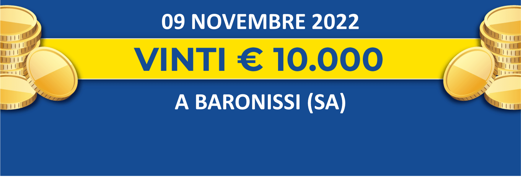 09 novembre: biglietto vincente dei premi giornalieri Lotteria Italia 2022