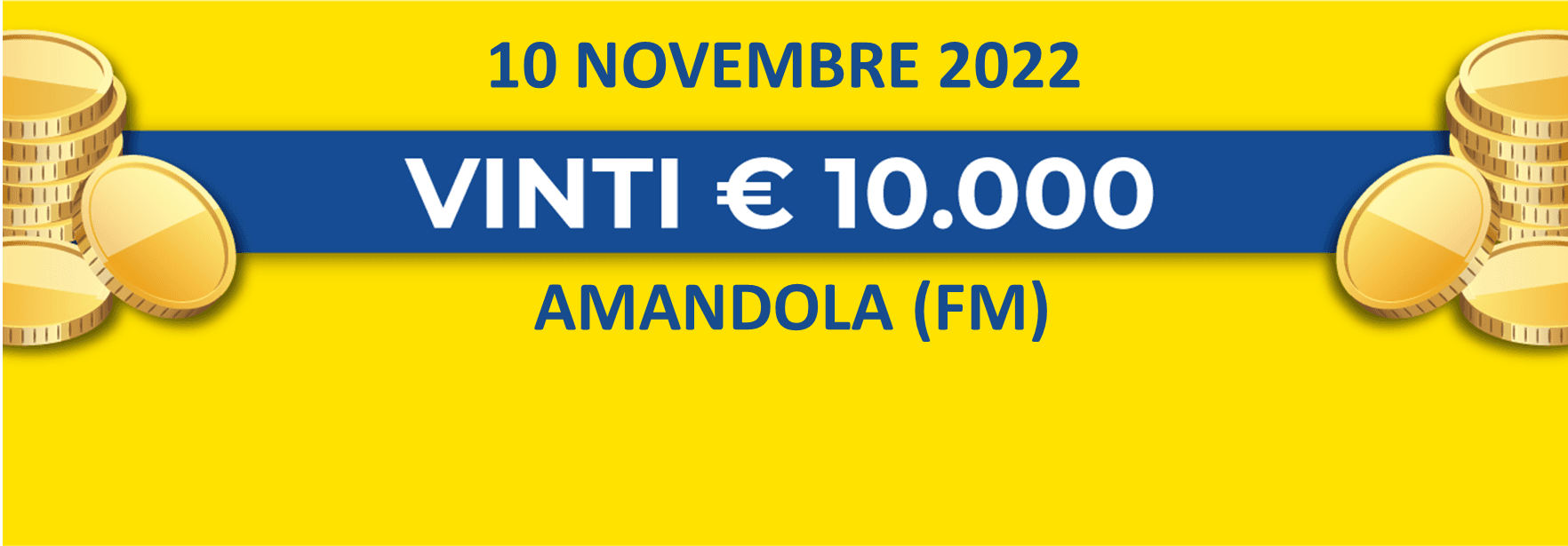 10 novembre: biglietto vincente dei premi giornalieri Lotteria Italia 2022