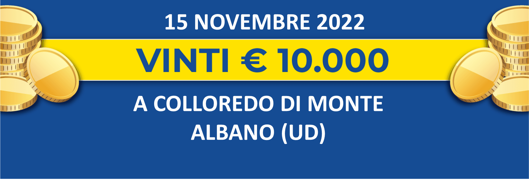15 novembre: biglietto vincente dei premi giornalieri Lotteria Italia 2022