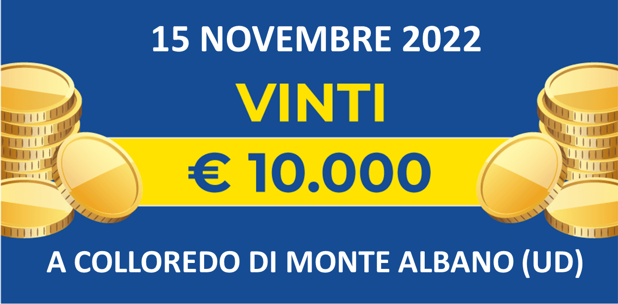 15 novembre: biglietto vincente dei premi giornalieri Lotteria Italia 2022 15 novembre: biglietto vincente dei premi giornalieri Lotteria Italia 2022