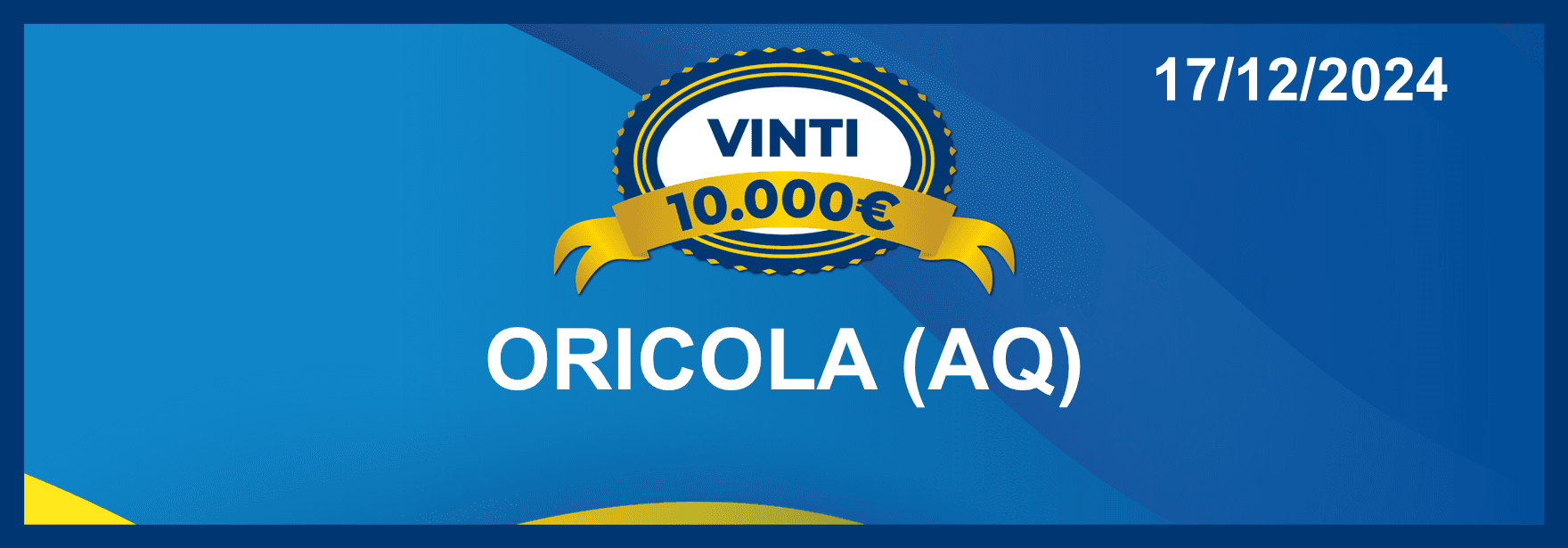 Biglietto vincente del 17 dicembre per i premi giornalieri Lotteria Italia 2024 Biglietto vincente del 17 dicembre per i premi giornalieri Lotteria Italia 2024