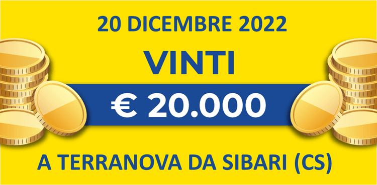 20 dicembre: biglietto vincente dei premi giornalieri Lotteria Italia 2022 20 dicembre: biglietto vincente dei premi giornalieri Lotteria Italia 2022
