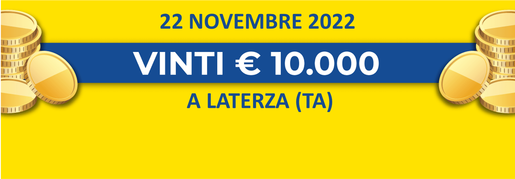 22 novembre: biglietto vincente dei premi giornalieri Lotteria Italia 2022 22 novembre: biglietto vincente dei premi giornalieri Lotteria Italia 2022