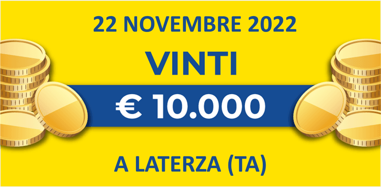 22 novembre: biglietto vincente dei premi giornalieri Lotteria Italia 2022 22 novembre: biglietto vincente dei premi giornalieri Lotteria Italia 2022