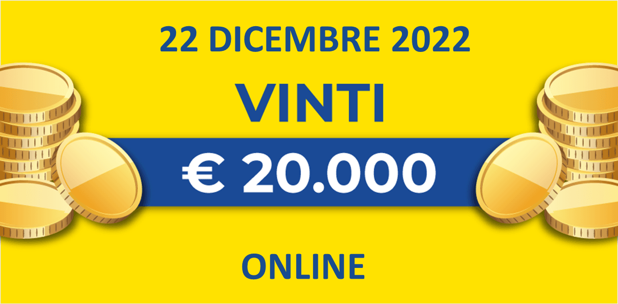22 dicembre: biglietto vincente dei premi giornalieri Lotteria Italia 2022 22 dicembre: biglietto vincente dei premi giornalieri Lotteria Italia 2022