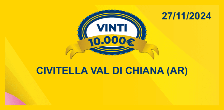 Biglietto vincente del 27 novembre per i premi giornalieri Lotteria Italia 2024 Biglietto vincente del 27 novembre per i premi giornalieri Lotteria Italia 2024