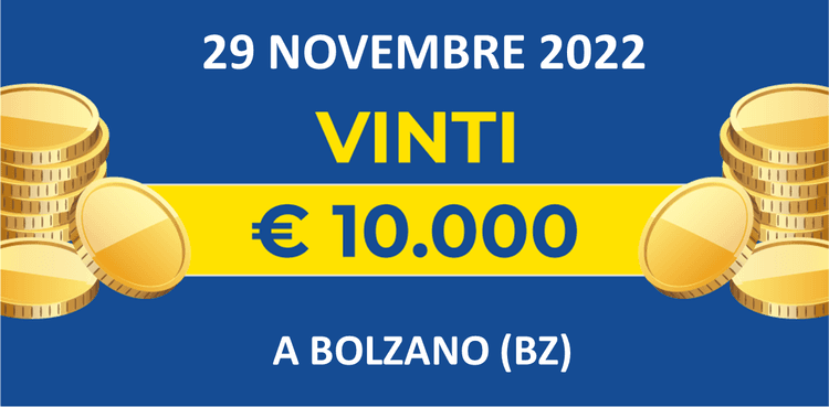 29 novembre: biglietto vincente dei premi giornalieri Lotteria Italia 2022 29 novembre: biglietto vincente dei premi giornalieri Lotteria Italia 2022