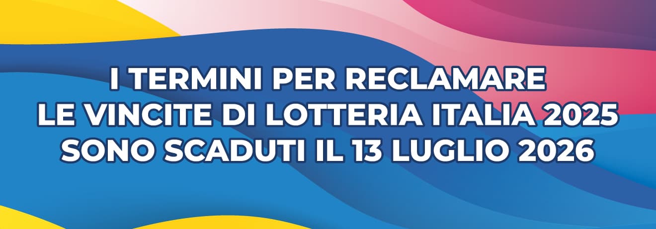 Lotteria Italia 2025: molti premi non riscossi e scadenze - Sito Ufficiale Premi Lotteria Italia 2025: ormai scaduto il termine per riscuoterli