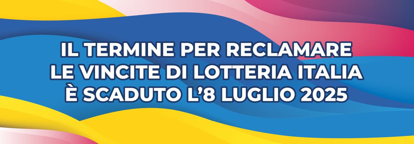 Dal 9 luglio non si possono più riscuotere i premi della Lotteria Italia 2024 Dal 9 luglio non si possono più riscuotere i premi della Lotteria Italia 2024