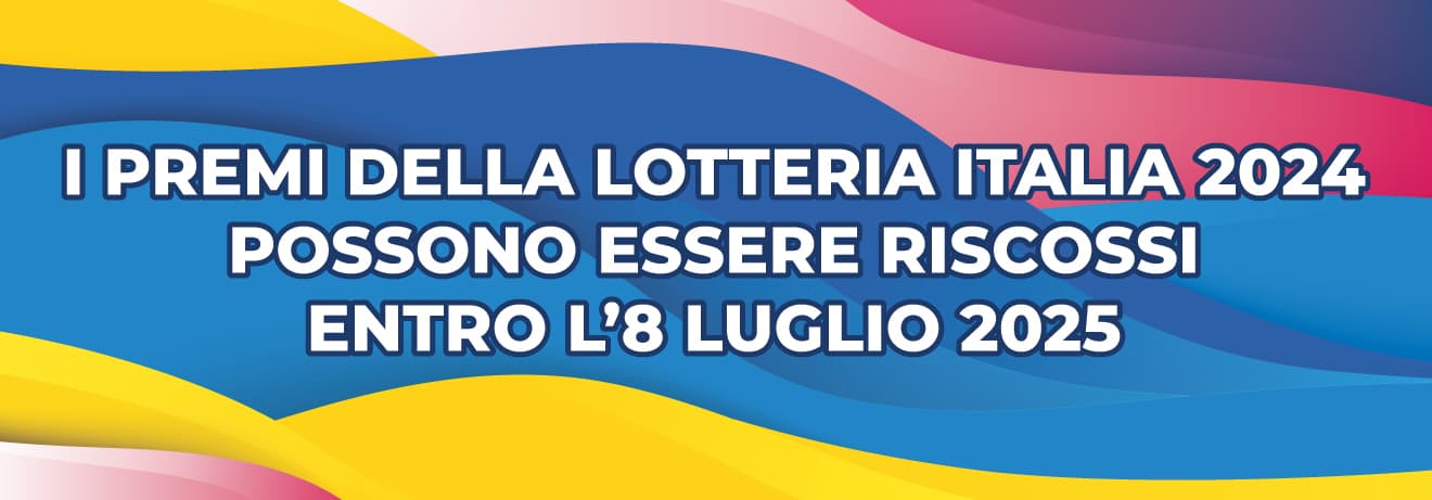 Lotteria Italia 2024: c’è tempo fino all’8 luglio 2025 per riscuotere i premi Lotteria Italia 2024: c’è tempo fino all’8 luglio 2025 per riscuotere i premi