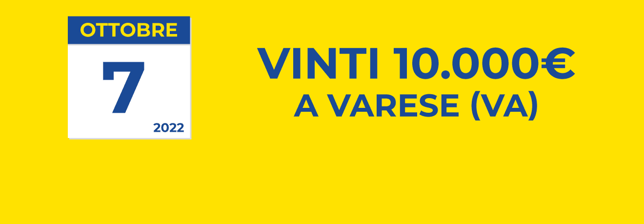07 ottobre: biglietto vincente dei premi giornalieri Lotteria Italia 2022 07 ottobre: biglietto vincente dei premi giornalieri Lotteria Italia 2022