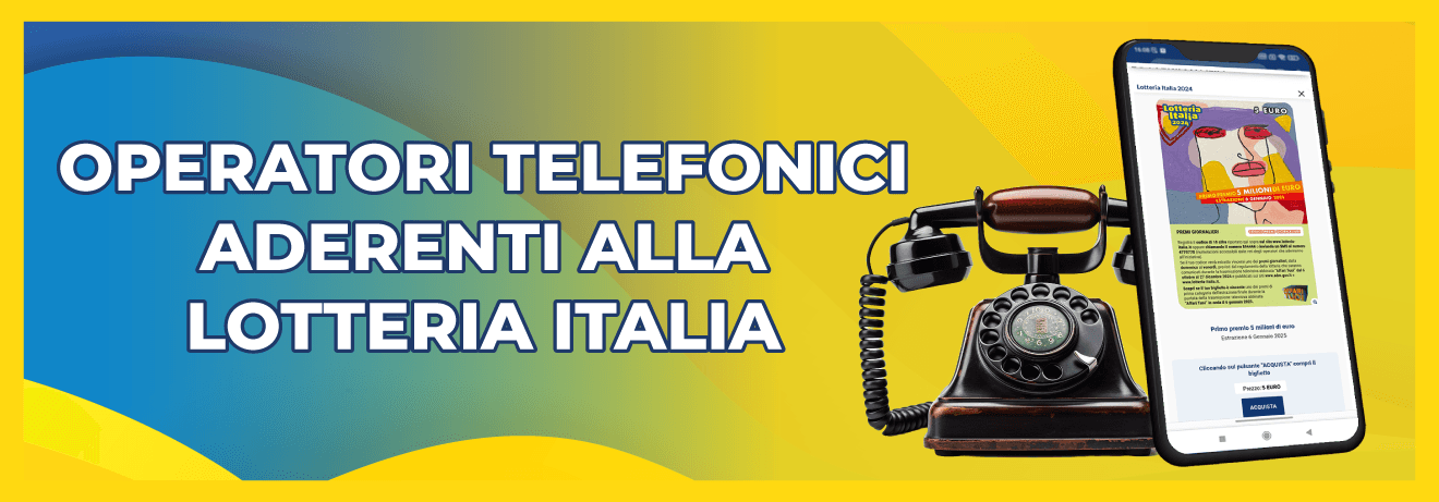 Gli operatori telefonici aderenti alla Lotteria Italia 2024 Gli operatori telefonici aderenti alla Lotteria Italia 2024