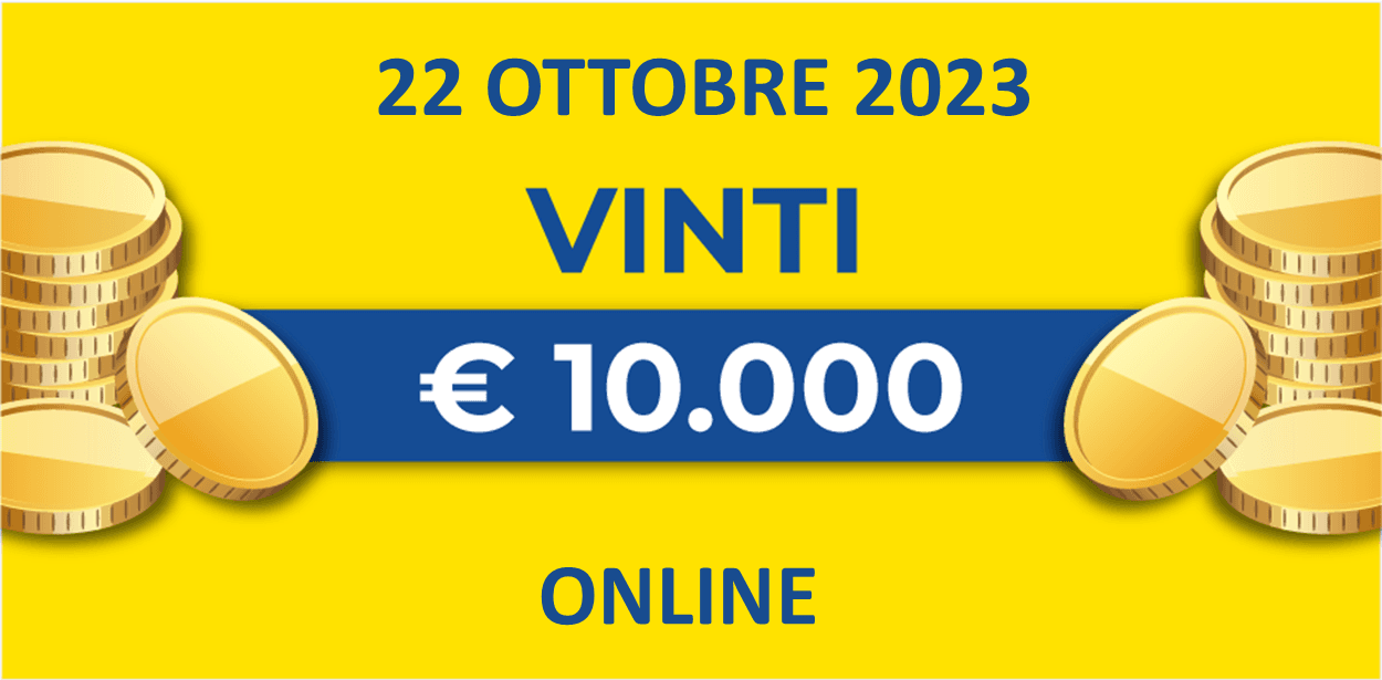 Biglietto vincente 20, 21 e 22 ottobre dei premi giornalieri Lotteria Italia 2023 Biglietto vincente 20, 21 e 22 ottobre dei premi giornalieri Lotteria Italia 2023