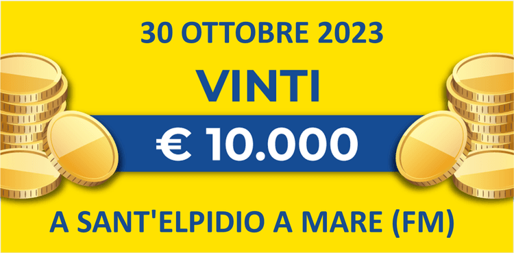 Biglietto vincente 30 ottobre dei premi giornalieri Lotteria Italia 2023 Biglietto vincente 30 ottobre dei premi giornalieri Lotteria Italia 2023