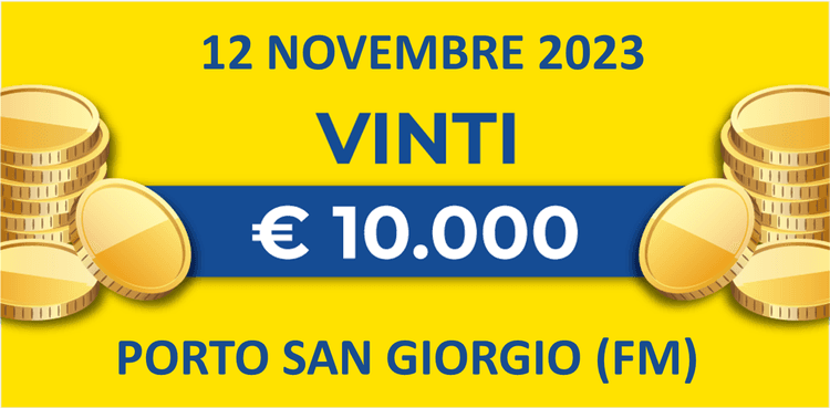 Biglietto vincente del 10, 11 e 12 novembre dei premi giornalieri Lotteria Italia 2023 Biglietto vincente del 10, 11 e 12 novembre dei premi giornalieri Lotteria Italia 2023