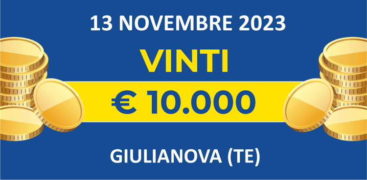 Biglietto vincente del 13 novembre dei premi giornalieri Lotteria Italia 2023 Biglietto vincente del 13 novembre dei premi giornalieri Lotteria Italia 2023