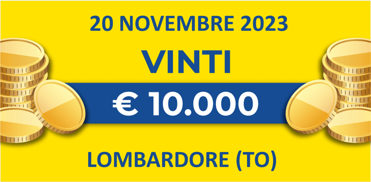 Biglietto vincente del 20 novembre dei premi giornalieri Lotteria Italia 2023 Biglietto vincente del 20 novembre dei premi giornalieri Lotteria Italia 2023