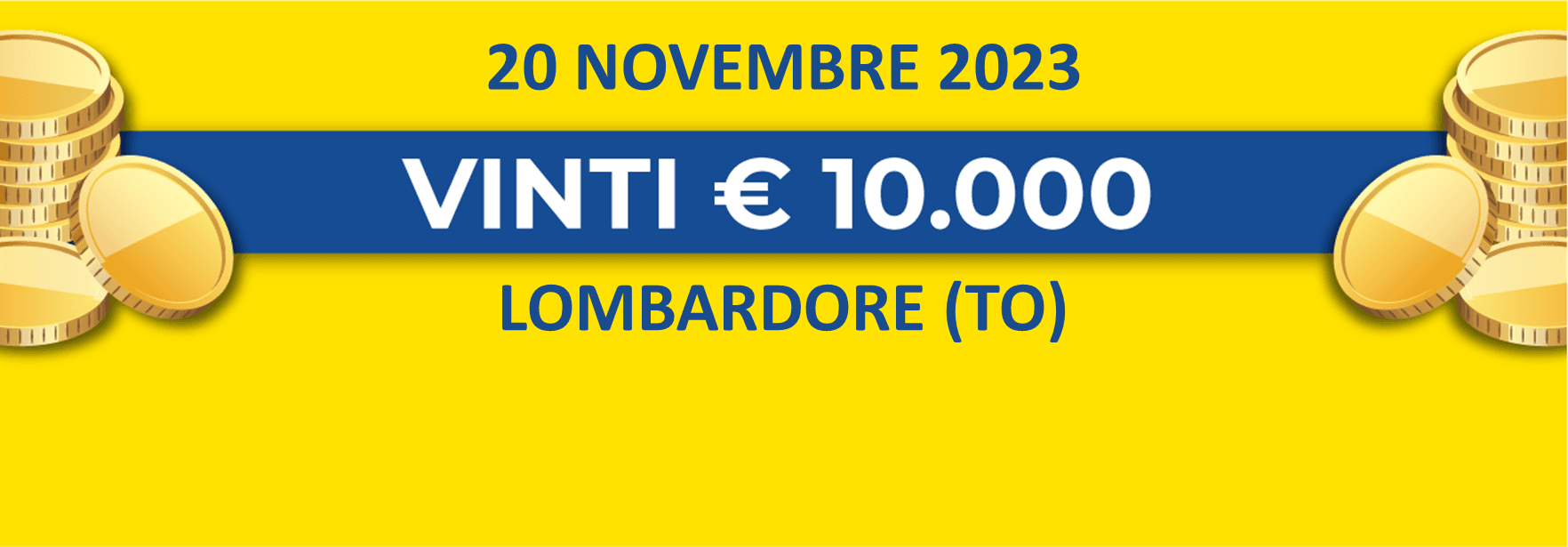 Biglietto vincente del 20 novembre dei premi giornalieri Lotteria Italia 2023 Biglietto vincente del 20 novembre dei premi giornalieri Lotteria Italia 2023