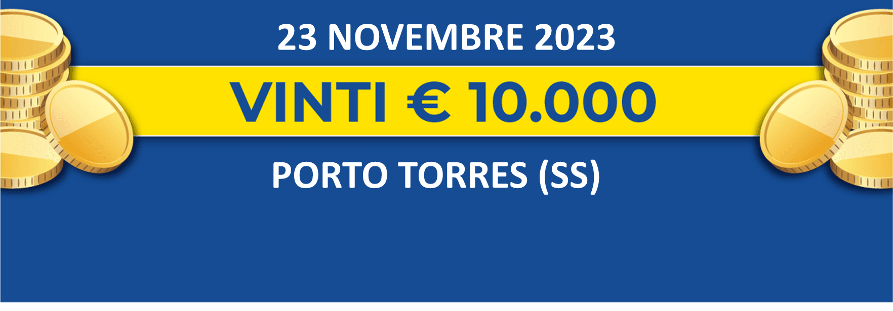 Biglietto vincente del 23 novembre dei premi giornalieri Lotteria Italia 2023 Biglietto vincente del 23 novembre dei premi giornalieri Lotteria Italia 2023