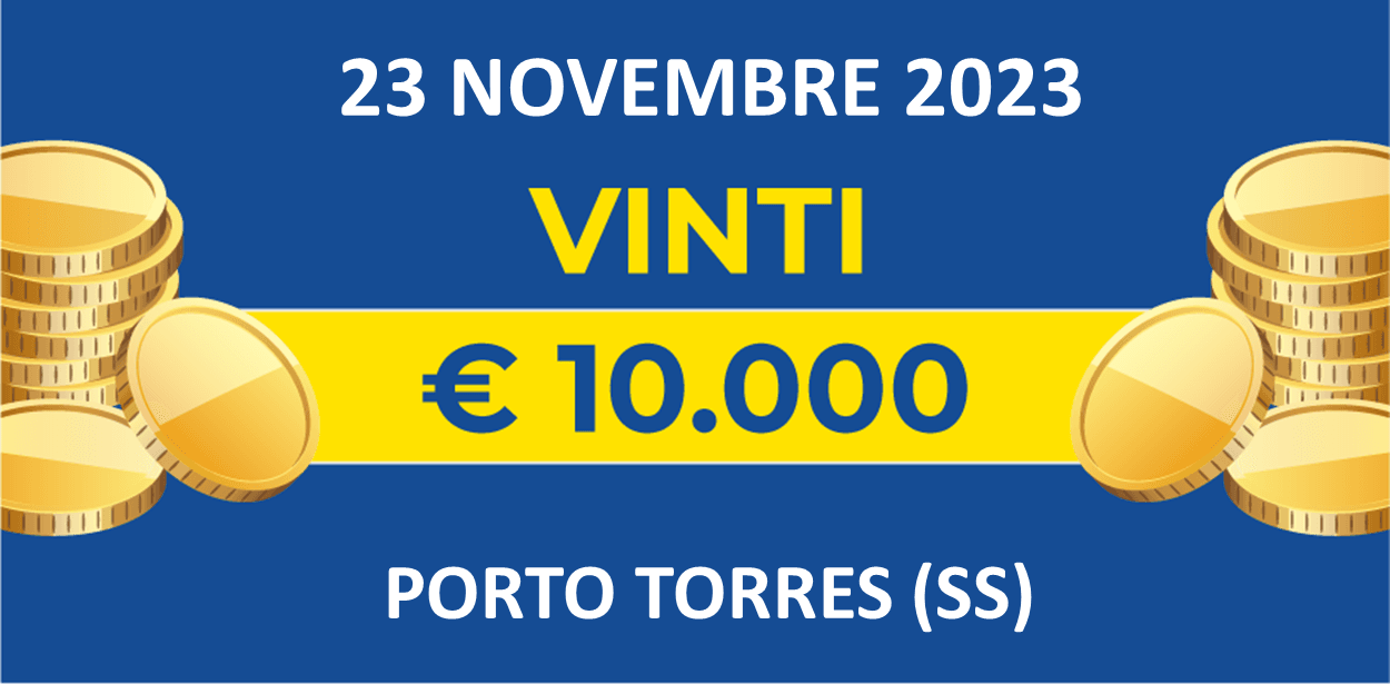 Biglietto vincente del 23 novembre dei premi giornalieri Lotteria Italia 2023 Biglietto vincente del 23 novembre dei premi giornalieri Lotteria Italia 2023