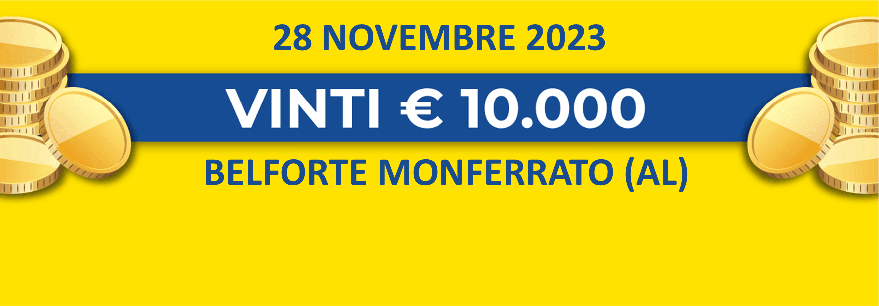 Biglietto vincente del 28 novembre dei premi giornalieri Lotteria Italia 2023 Biglietto vincente del 28 novembre dei premi giornalieri Lotteria Italia 2023