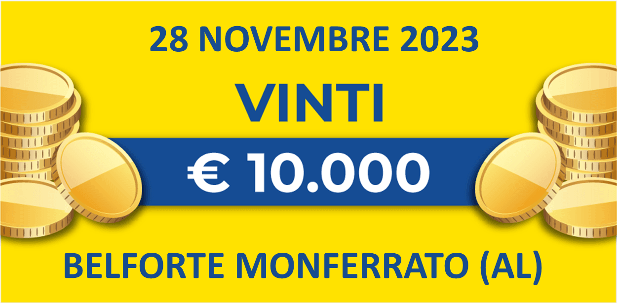 Biglietto vincente del 28 novembre dei premi giornalieri Lotteria Italia 2023 Biglietto vincente del 28 novembre dei premi giornalieri Lotteria Italia 2023
