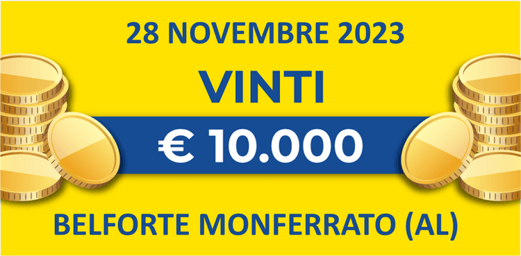 Biglietto vincente del 28 novembre dei premi giornalieri Lotteria Italia 2023 Biglietto vincente del 28 novembre dei premi giornalieri Lotteria Italia 2023