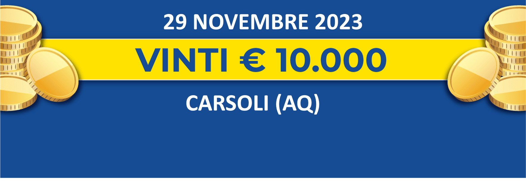 Biglietto vincente del 29 novembre dei premi giornalieri Lotteria Italia 2023 Biglietto vincente del 29 novembre dei premi giornalieri Lotteria Italia 2023