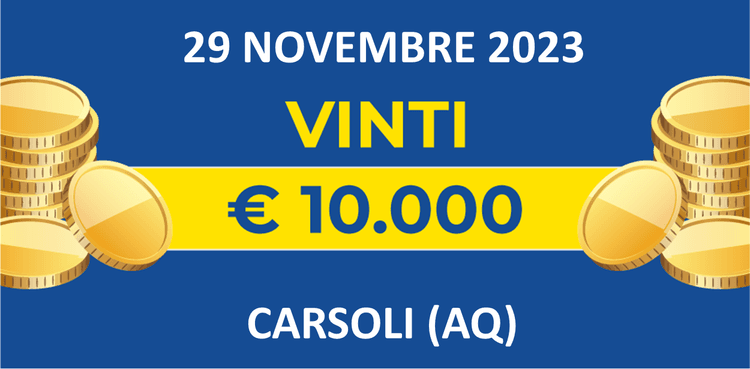 Biglietto vincente del 29 novembre dei premi giornalieri Lotteria Italia 2023 Biglietto vincente del 29 novembre dei premi giornalieri Lotteria Italia 2023