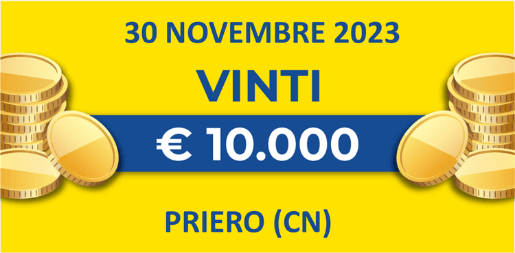 Biglietti vincenti del 30 novembre dei premi giornalieri Lotteria Italia 2023 Biglietti vincenti del 30 novembre dei premi giornalieri Lotteria Italia 2023