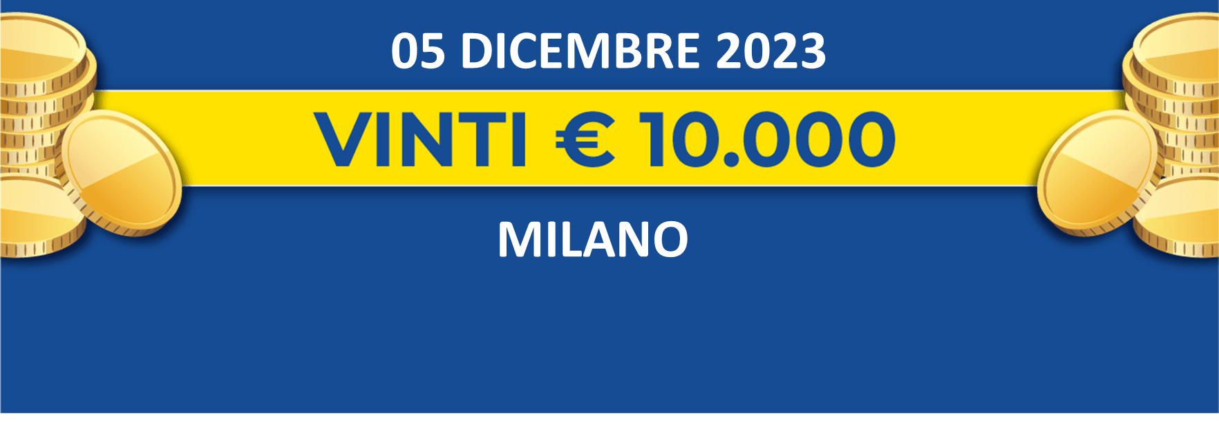 Biglietti vincenti del 05 dicembre dei premi giornalieri Lotteria Italia 2023 Biglietti vincenti del 05 dicembre dei premi giornalieri Lotteria Italia 2023