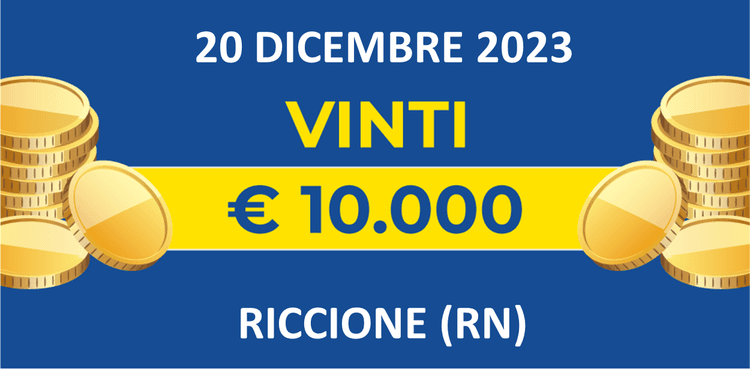 Biglietto vincente del 20 dicembre dei premi giornalieri Lotteria Italia 2023 Biglietto vincente del 20 dicembre dei premi giornalieri Lotteria Italia 2023