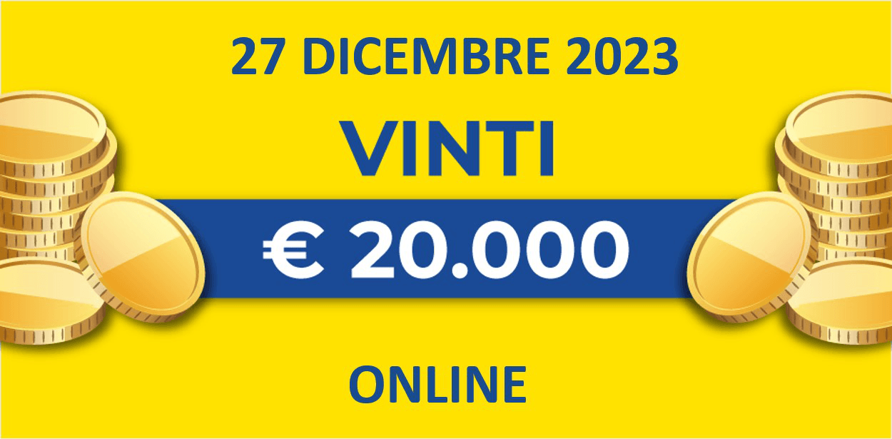 Biglietto vincente del 27 dicembre dei premi giornalieri Lotteria Italia 2023 Biglietto vincente del 27 dicembre dei premi giornalieri Lotteria Italia 2023