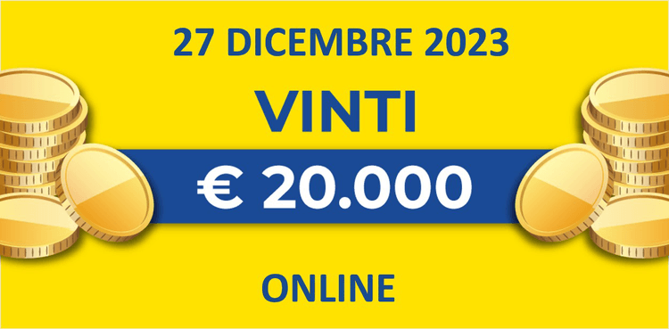 Biglietto vincente del 27 dicembre dei premi giornalieri Lotteria Italia 2023 Biglietto vincente del 27 dicembre dei premi giornalieri Lotteria Italia 2023
