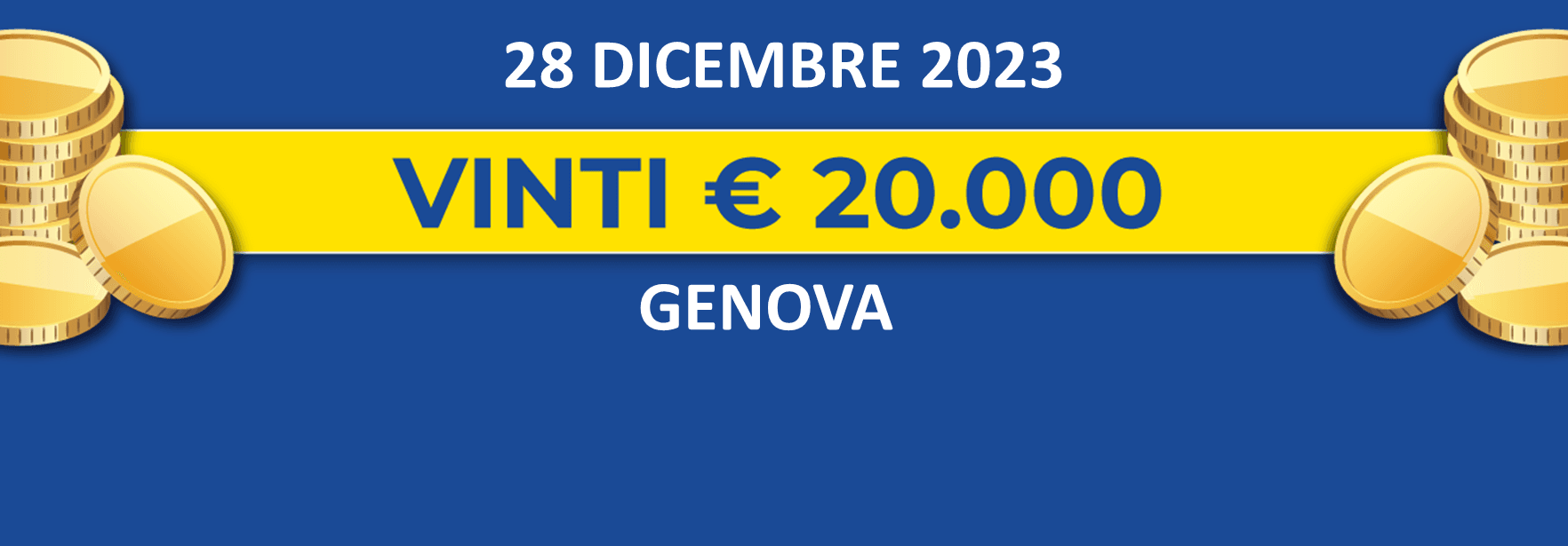 Biglietto vincente del 28 dicembre dei premi giornalieri Lotteria Italia 2023 Biglietto vincente del 28 dicembre dei premi giornalieri Lotteria Italia 2023