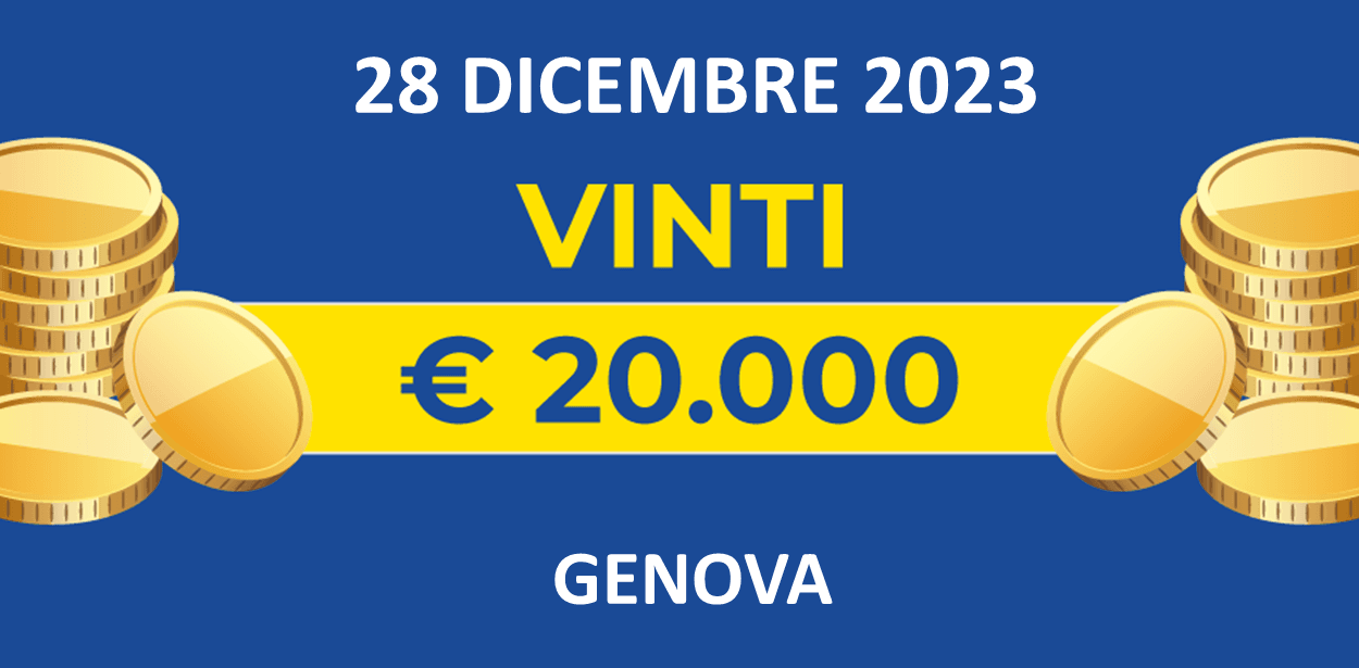 Biglietto vincente del 28 dicembre dei premi giornalieri Lotteria Italia 2023 Biglietto vincente del 28 dicembre dei premi giornalieri Lotteria Italia 2023