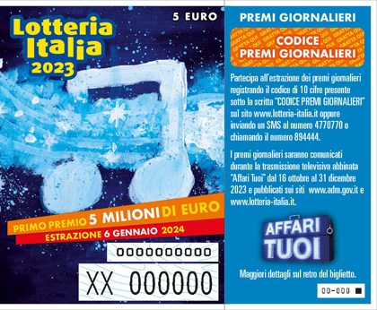 Lotteria Italia, la tradizione batte la crisi: vendite biglietti verso  quota 6,6 milioni, +10% rispetto al 2022