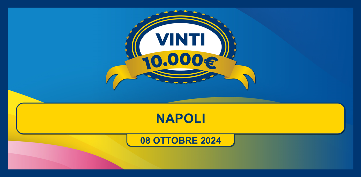 Biglietto vincente il premio giornaliero della Lotteria Italia 2024 dell’08 ottobre 