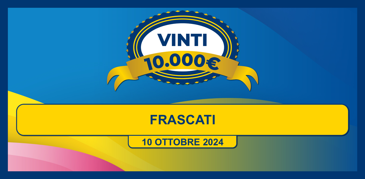 Biglietto vincente il premio giornaliero della Lotteria Italia 2024 del 10 ottobre 