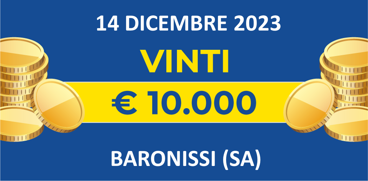 Biglietti vincenti del 14 dicembre dei premi giornalieri Lotteria Italia 2023