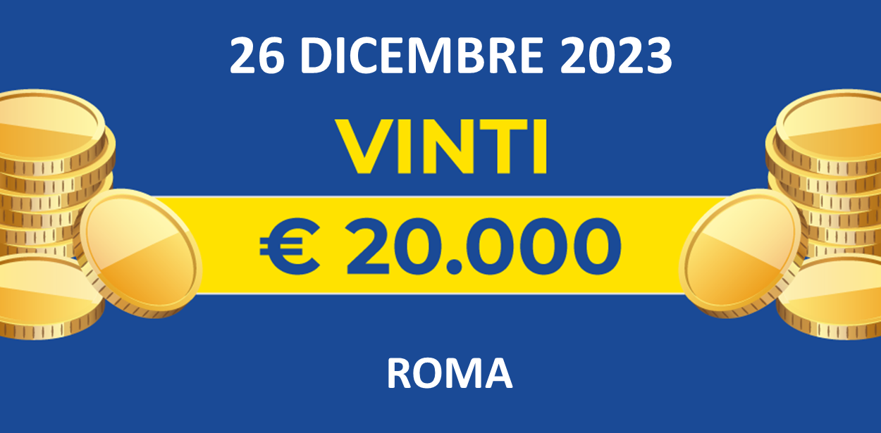 Biglietti vincenti dal 22 al 26 dicembre dei premi giornalieri Lotteria Italia 2023