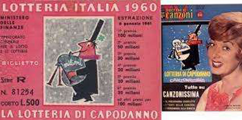 biglietto Lotteria Italia 1960 - Capodanno